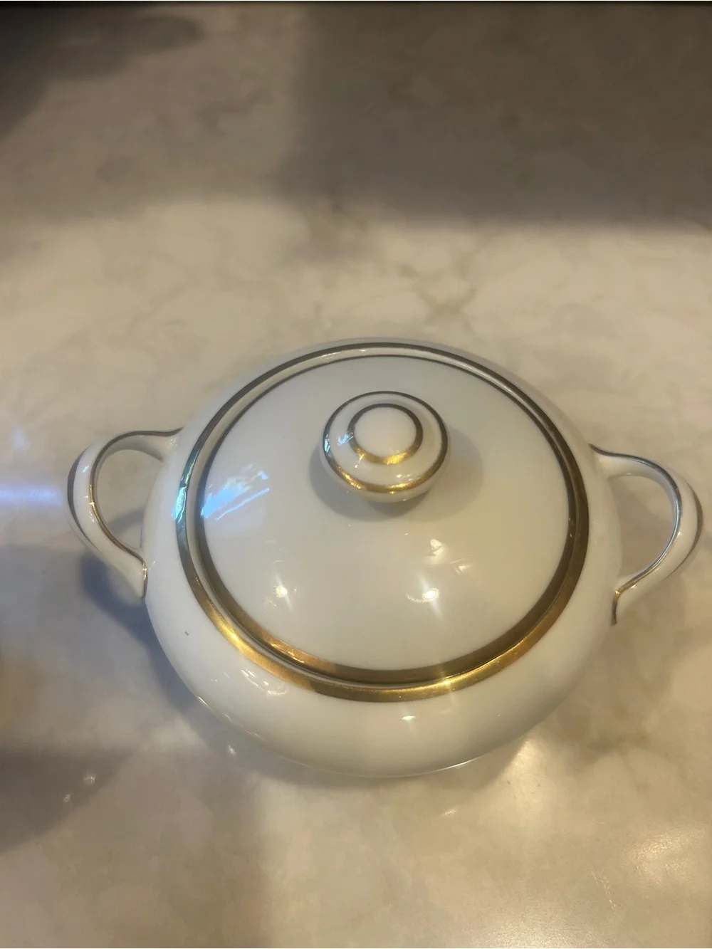 Vintage 1940s Cream and Sugar Set Moderne by Harmony House Made in Japan - EUC